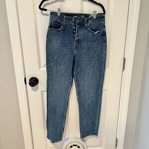 Extra High Rise Sky Hi Straight Medium Wash Jeans -‎ Size 6